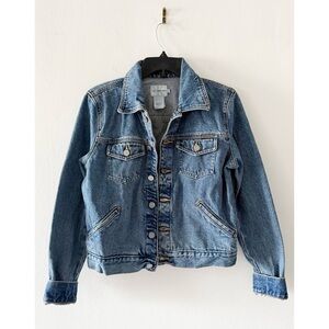 Vintage 90s Y2K Calvin Klein Women's Denim Stone Wash Jacket Size Medium (M)